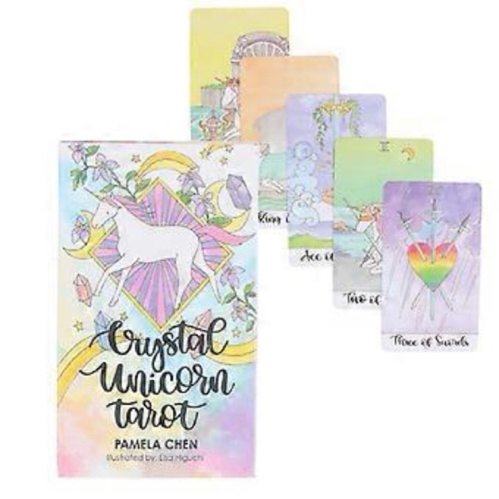 Crystal Unicorn Tarot Deck by Pamela Chen - Multicolor
